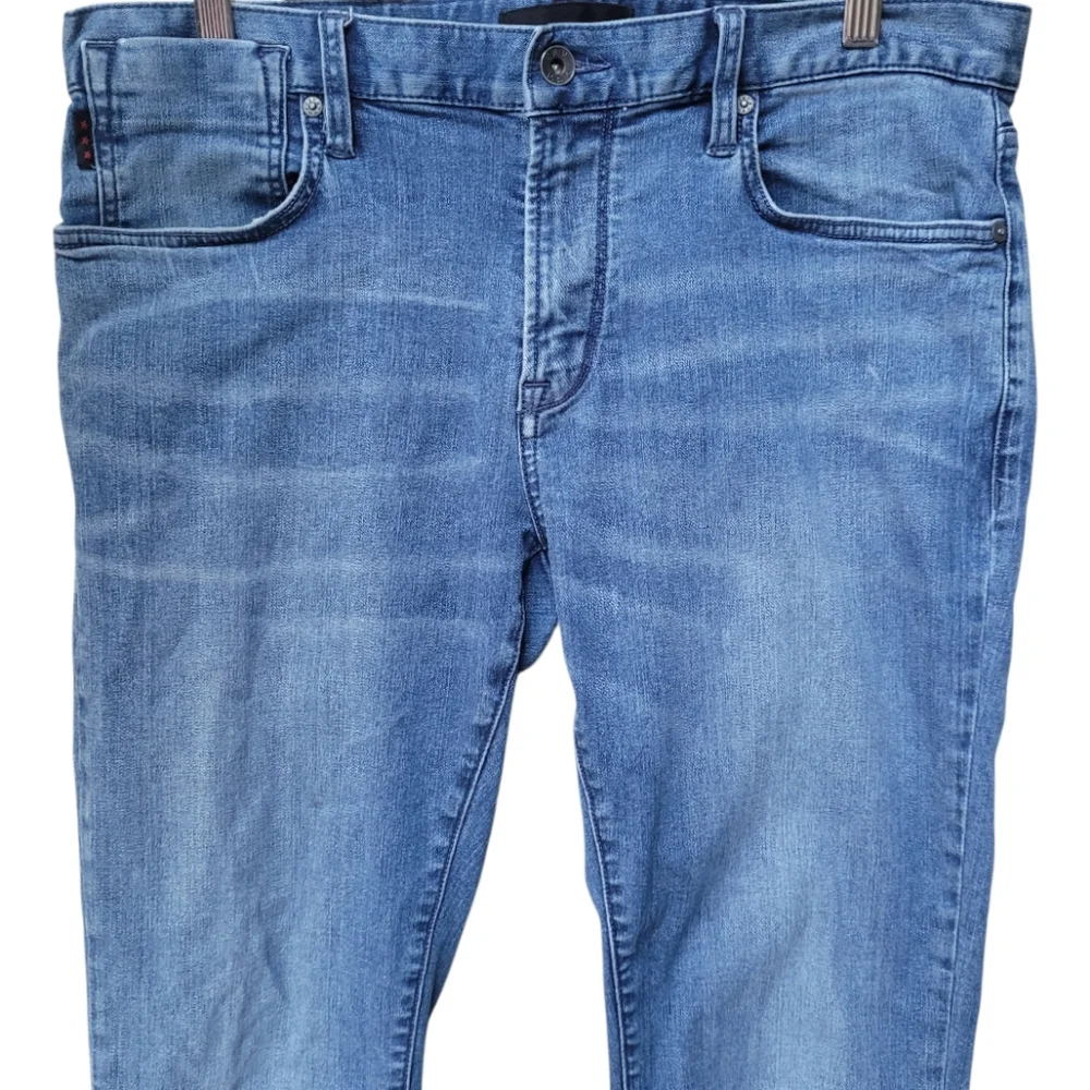 John Varvatos Bowery Slim Straight Jeans Blue Denim Size 33X29